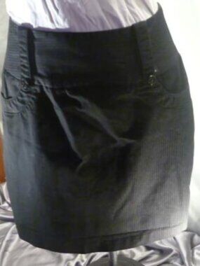 Maurices charcoal pinstripe skirt